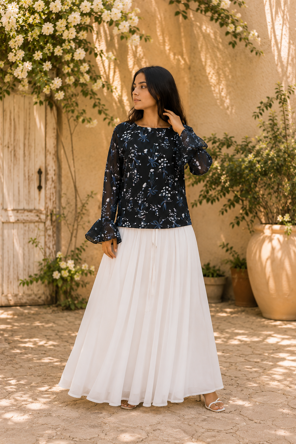 Luna Floral Dori Shirt 🖤